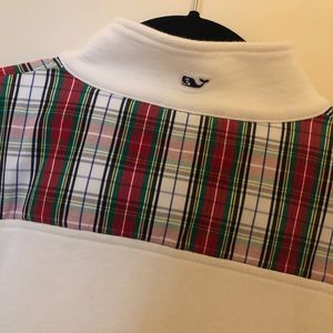 Vineyard Vines White Holiday Quarter Zip
